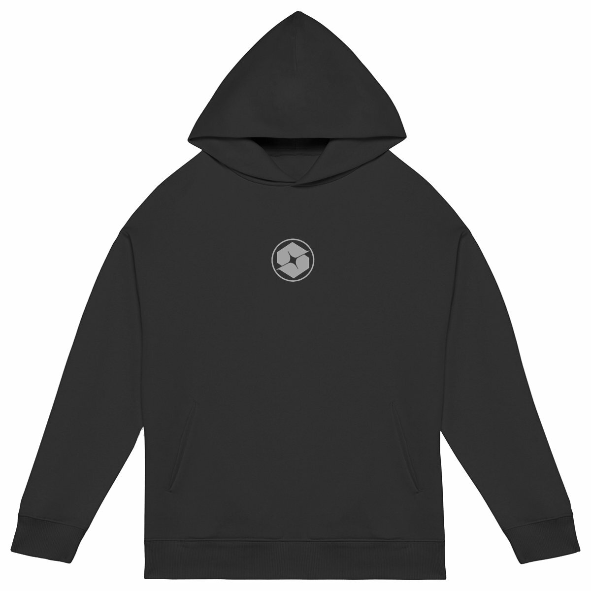 Monogramme Oversized Hoodie - face_noir